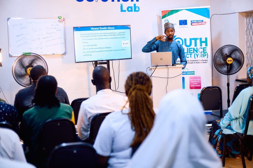 Workshop in action with participants