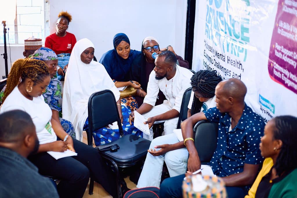 Workshop in action with participants