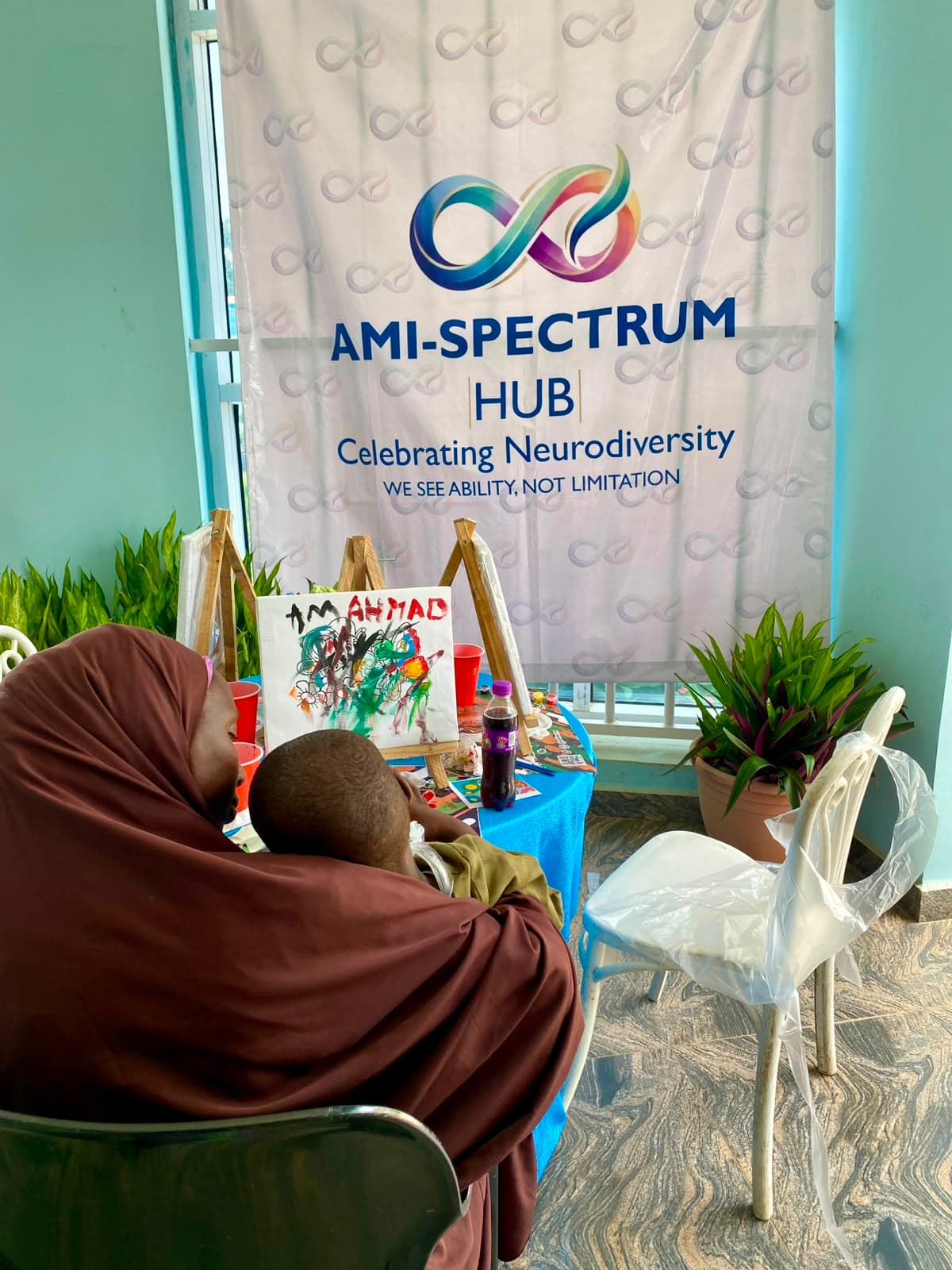Painting Inclusion Together: Ray's Haven Joins the AMI Spectrum Hub Sip & Paint Session